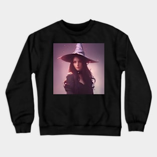 Cute Young Fantasy Witch Crewneck Sweatshirt